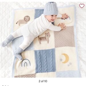 Pottery Barn Baby Heirloom Blanket- like new